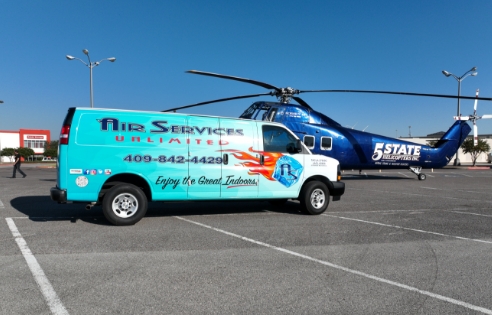 One of Air Services Unlimited's Service Vans